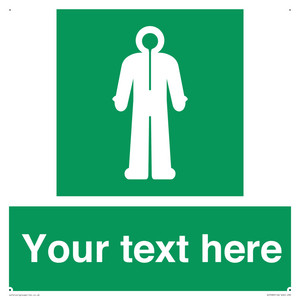 Custom sign safe condition Survival clothing